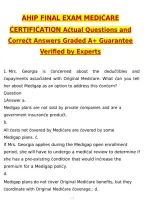 AHIP 2027 Final Exam Medicare Certification Exam Actual Questions & Verified Answers &lpar;2026 &sol; 2027&rpar; A&plus; Grade 100&percnt; Guarantee Verified by Experts