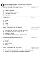 Certified Medication Aide Review &sol; CMA Exam Prep & Study Guide &sol; Score 100&percnt; &sol; 2026 Update &sol; Practice Test&NewLine;&NewLine;
