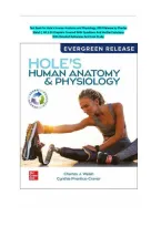 Test Bank for Hole's Human Anatomy and Physiology&comma; 2024 Release by Charles Welsh & Cynthia Prentice-Craver &ndash; All 1-24 Chapters Covered with Questions&comma; Verified Solutions&comma; Detailed Rationales & Case Studies