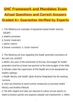 UHC 2027 Framework and Mandates Exam &ndash; United Healthcare Updated Actual Questions & Verified Answers &lpar;2026 &sol; 2027&rpar; A&plus; Grade 100&percnt; Guarantee Verified by Experts