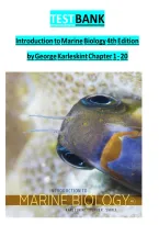 Test Bank for Introduction To Marine Biology 4th Edition Karleskint&period; Chapter 1-20&comma; Questions & Answers&comma; 433 Pages Complete Practice Questions with Answers&NewLine;