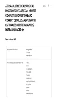 ATI RN Adult Medical-Surgical Proctored Retake Exam Newest Complete 120