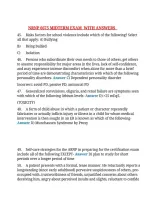 NRNP 6675 Midterm Exam Answers Review - Key Concepts and Insights