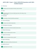 ANTH 1000 &shy; Exam 1 &shy; Berk &vert; UPDATED Questions with 100&percnt;&NewLine;Verified Answers