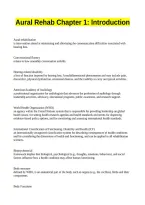 Aural Rehab Chapter 1 Introduction