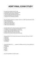 Aemt Final Exam Study Answered