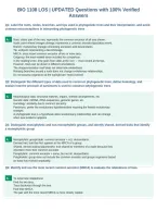 BIO 1108 LOS &vert; UPDATED Questions with 100&percnt; Verified&NewLine;Answers
