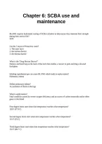 Chapter 6 SCBA use and maintenance