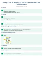 Biology 1108 Lab Practical 2 &vert; UPDATED Questions with 100&percnt;&NewLine;Verified Answers