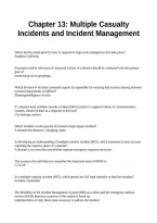 Chapter 13 Multiple Casualty Incidents and Incident Management