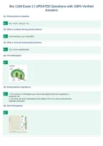 Bio 1108 Exam 2 &vert; UPDATED Questions with 100&percnt; Verified&NewLine;Answers