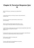 Chapter 51 Terrorism Response Quiz -1&period;