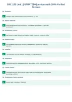 BIO 1108 Unit 1 &vert; UPDATED Questions with 100&percnt; Verified&NewLine;Answers