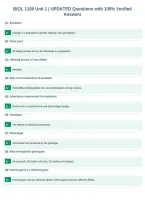 BIOL 1108 Unit 1 &vert; UPDATED Questions with 100&percnt; Verified&NewLine;Answers