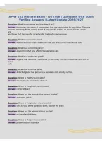 APHY 102 Midterm Exam - Ivy Tech &vert; Questions with 100&percnt;&NewLine;Verified Answers &vert; Latest Update 2026&sol;2027