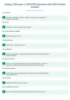 biology 1108 exam 1 &vert; UPDATED Questions with 100&percnt; Verified&NewLine;Answers