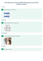 BIO 1108 Unit &num;1 Exam &vert; UPDATED Questions with 100&percnt;&NewLine;Verified Answers