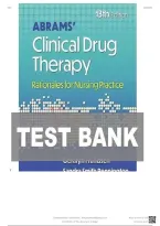 Test Bank - Abrams&rsquo; Clinical Drug Therapy&colon; Rationales for Nursing Practice&comma; 13th Edition &lpar;Frandsen&comma; 2024&rpar;Newest Edition&NewLine;