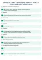 Biology 200 Exam 1 &shy; Cleveland State University &vert; UPDATED&NewLine;Questions with 100&percnt; Verified Answers&NewLine;