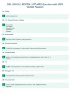 BIOL 200 C1U1 REVIEW &vert; UPDATED Questions with 100&percnt;&NewLine;Verified Answers