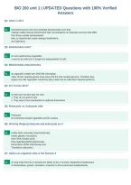 BIO 200 unit 1 &vert; UPDATED Questions with 100&percnt; Verified&NewLine;Answers
