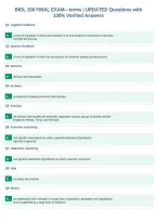 BIOL 200 FINAL EXAM&shy;&shy;&shy;terms &vert; UPDATED Questions with&NewLine;100&percnt; Verified Answers