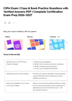 CIPM Exam &vert; Class & Book Practice Questions with Verified Answers PDF &vert; Complete Certification Exam Prep 2026&ndash;2027