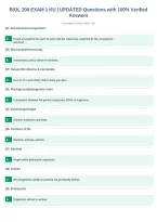 BIOL 200 EXAM 1 KU &vert; UPDATED Questions with 100&percnt; Verified&NewLine;Answers