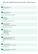 CANC 380 &vert; UPDATED Questions with 100&percnt; Verified Answers&NewLine;