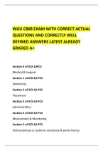 Wgu C808 Exam With Correct Actual &NewLine;Questions And Correctly Well &NewLine;Defined Answers Latest Already &NewLine;Graded A&plus; 
