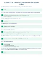 CAPSIM EXAM &vert; UPDATED Questions with 100&percnt; Verified&NewLine;Answers