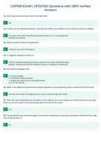 CAPSIM EXAM &vert; UPDATED Questions with 100&percnt; Verified&NewLine;Answers
