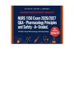 NURS 1150 Nurse Pharmacology Exam 2026&sol;2027 Complete 6-Exams Bundle &ndash; 1260&plus; Q&A &vert; Principles Safety&comma; Cardio Resp&comma; Antibiotics Immune&comma; CNS Pain&comma; Endocrine GI Repro & Final Mock NGN &vert; A&plus; Graded &ndash; Verified &ndash; Pass Guaranteed
