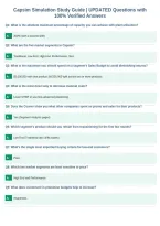 Capsim Simulation Study Guide &vert; UPDATED Questions with&NewLine;100&percnt; Verified Answers&NewLine;