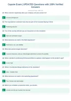 Capsim Exam &vert; UPDATED Questions with 100&percnt; Verified&NewLine;Answers