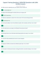 Capsim Training Questions &vert; UPDATED Questions with 100&percnt;&NewLine;Verified Answers&NewLine;