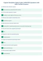 Capsim Simulation Study Guide &vert; UPDATED Questions with&NewLine;100&percnt; Verified Answers