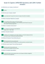 Exam &num;1 Capsim &vert; UPDATED Questions with 100&percnt; Verified&NewLine;Answers