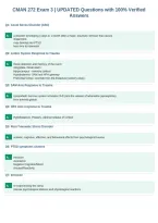 CMAN 272 Exam 3 &vert; UPDATED Questions with 100&percnt; Verified&NewLine;Answers