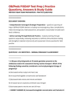 OB&sol;Peds FISDAP Test Prep &vert; Practice Questions&comma; Answers & Study Guide
