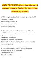 ANCC FNP EXAM 2027 Actual Exam Questions & Verified Answers &vert; Latest &lpar;Latest 2026 &sol; 2027 Update&rpar; A&plus; Grade Complete
