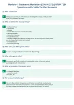 Module 4&colon; Treatment Modalities &lpar;CMAN 272&rpar; &vert; UPDATED&NewLine;Questions with 100&percnt; Verified Answers