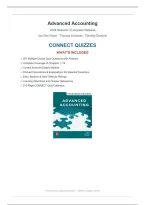 Advanced Accounting 2026 Release Hoyle CONNECT Quizzes with Answers newest RELEASE&NewLine;