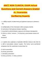 ANCC Non-Clinical Exam 2027 Actual Exam Questions & Verified Answers &vert; Latest &lpar;Latest 2026 &sol; 2027 Update&rpar; A&plus; Grade Complete