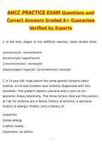 ANCC Practice Exam Questions 2027 Actual Exam Questions & Verified Answers &vert; Latest &lpar;Latest 2026 &sol; 2027 Update&rpar; A&plus; Grade Complete