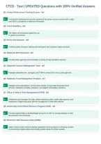 CTCD &shy; Test &vert; UPDATED Questions with 100&percnt; Verified Answers&NewLine;