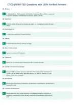CTCD &vert; UPDATED Questions with 100&percnt; Verified Answers&NewLine;