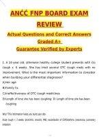 ANCC FNP Board Exam Review Questions 2027 Actual Exam Questions & Verified Answers &vert; Latest &lpar;Latest 2026 &sol; 2027 Update&rpar; A&plus; Grade Complete