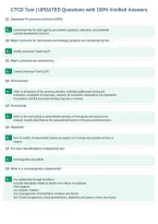 CTCD Test &vert; UPDATED Questions with 100&percnt; Verified Answers&NewLine;