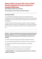 Relias Medical-Surgical RN A Exam 2026 &vert; Practice Questions&comma; Correct Answers & Detailed Rationales